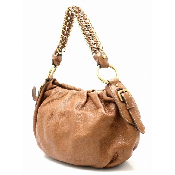 Prada Shoulder Brown Leather Bag - Picture 1 of 9